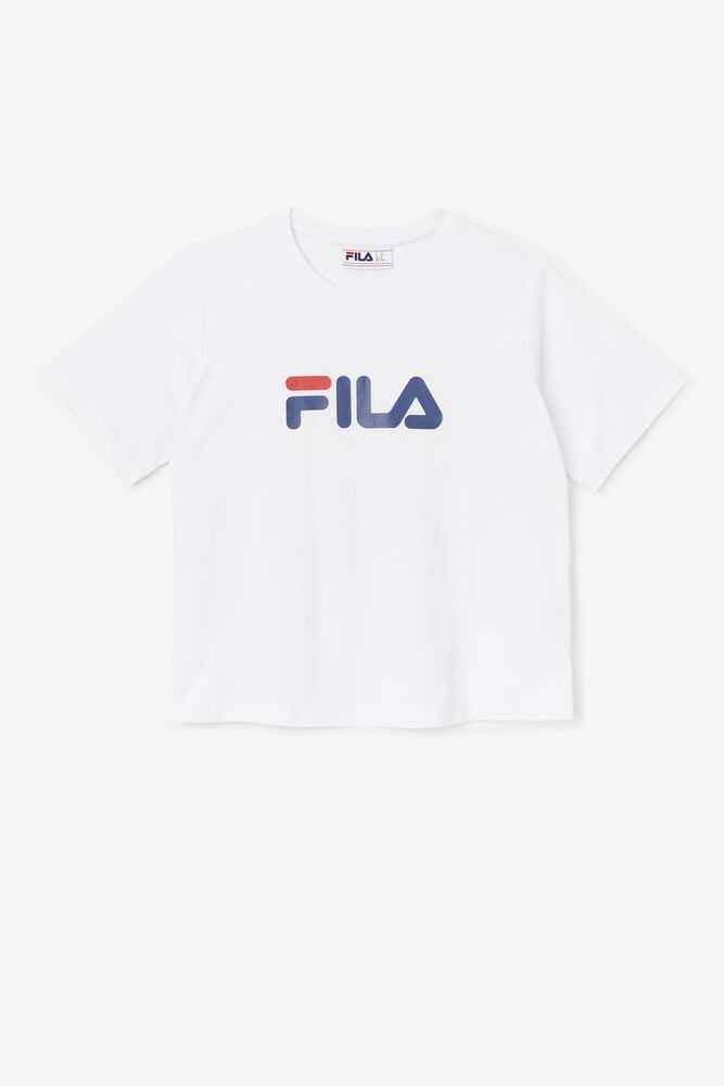 Fila Tričko Damske Thea Biele - ZDXVF7158